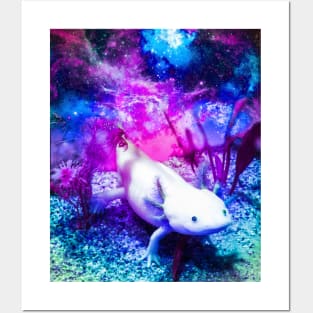 Space Axolotl Posters and Art